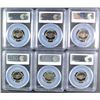 Image 2 : (6) JEFFERSON NICKELS PCGS PR-69 DCAM