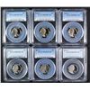 Image 1 : (6) JEFFERSON NICKELS PCGS PR-69 DCAM
