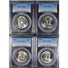 Image 1 : ( 4 ) 1958 FRANKLIN HALF DOLLARS, PCGS MS-63