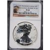 Image 1 : 2012-S REVERSE PROOF AMERICAN SILVER EAGLE, NGC PF-69  TROLLEY LABEL