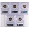 Image 2 : (5) JEFFERSON NICKELS PCGS PR-69 DCAM
