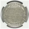 Image 3 : 1970'S HENRY LEE FACSIMILE PEWTER MEDAL , NGC MS-67