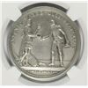 Image 2 : 1970'S ANTONIO WAYNE FACSIMILE PEWTER MEDAL , NGC  MS-67