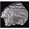 Image 1 : 5 OUNCE .999 SILVER INDIAN CHIEF, VERY COOL SILVER  SPECIALTY PIECE