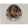 Image 1 : #7-STERLING SILVER QUARTZ MENS RING
