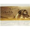 Image 1 : #19-5PC. GIFT ENVELOPES OF 24KT GOLD FOIL SANTA