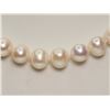 Image 2 : #26-.925 SILVER CLASP PEARL NECKLACE W/COA