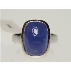 #32-.925 SILVER SAPPHIRE RING W/COA