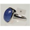 Image 2 : #32-.925 SILVER SAPPHIRE RING W/COA