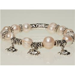 #34-NATURAL FRESHWATER PEARL BRACELET