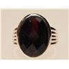 Image 1 : #35-MENS SILVER SMOKEY QUARTZ RING
