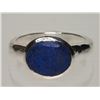 Image 1 : #40-STERLING SILVER ENHANCED SAPPHIRE MENS RING