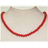 Image 1 : #42-POLY CORAL NECKLACE W/ MAGNETIC CLASP