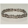 Image 1 : #50-STAINLESS STEEL DIAMOND BRACELET