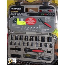 NEW HUSKY 33PC FITS-ALL SOCKET SET