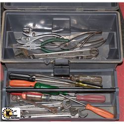 GRAY TOOLBOX WITH CONTENTS