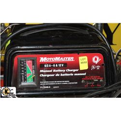 MOTOMASTER 6/2-6 & 12V MANUAL BATTERY CHARGER