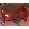 Image 1 : ROCKING WOODEN DECORATIVE VINTAGE STYLE BABY CRIB