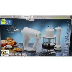 NEW BRAUN MULTI MIX 4-IN-1 280W HAND MIXER