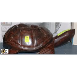 SOLID TEAK DECORATIVE TURTLE