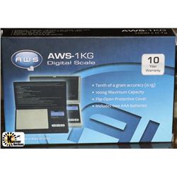 NEW AWS 1KG DIGITAL SCALE