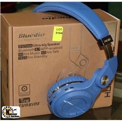 NEW BLUEDIO HURRICANE BLUETOOTH OVEREAR HEADPHONES