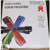 Image 1 : NEW WORLDS SMALLEST VOICE RECORDER