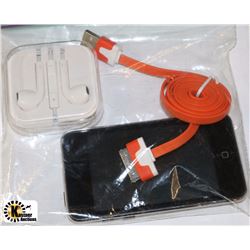 8GB APPLE IPOD TOUCH W/ NEW HEADPHONES
