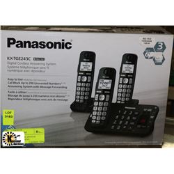 SET OF 2 PANASONIC DIGITAL CORDLESS ANSWERING