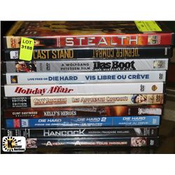 BUNDLE OF 10 ASSORTED DVD MOVIES