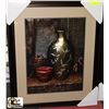 Image 1 : NEW SHADOW BOX HANGING PICTURE REDDISH/GOLD