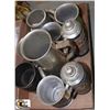 Image 1 : FLAT OF GERZ LIDDED AND METAL STEINS