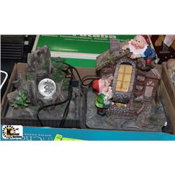 2 MEDIUM SIZED TABLE WATER FOUNTAINS,ONE OF