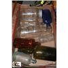 Image 1 : FLAT OF VINTAGE BOTTLES
