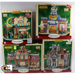 4 PCE SET OF LEEMAX VILLAGE COLLECTION