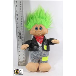 GREEN HAIR TROLL DOLL 15" TALL