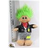 Image 1 : GREEN HAIR TROLL DOLL 15" TALL
