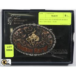 MONTANA SILVERSMITHS RODEO BELT BUCKLE - NEW