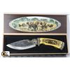 Image 1 : DECORATIVE ELEPHANT STYLE KNIFE IN DISPLAY CASE