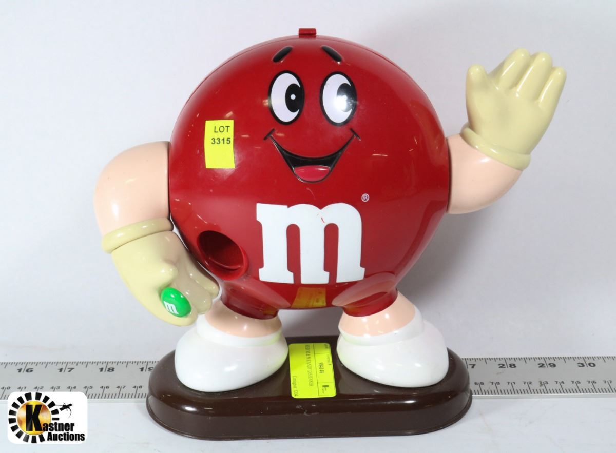 2022 M M Christmas Dispenser RED M & M CANDY DISPENSER