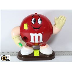 RED M & M CANDY DISPENSER