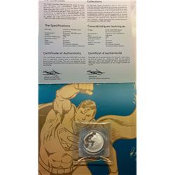 $20.00 SUPERMAN 2015 COIN WITH RCM COA
