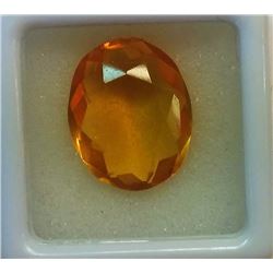 18.45 CT NATURAL OVAL YELLOW CITRINE GEMSTONE