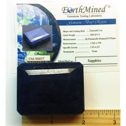 509.45 CT NATURAL AFRICAN BLUE SAPPHIRE WITH COA