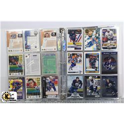 EDMONTON OILERS HOCKEY CARD COLLECTION 1 BINDER