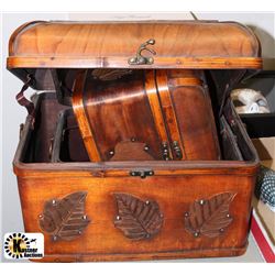 3PC WOOD STORAGE BOX
