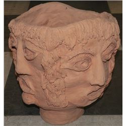 FOUR FACE ART PLANTER POT