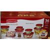 Image 1 : NEW 36PC RUBBERMAID CONTAINERS