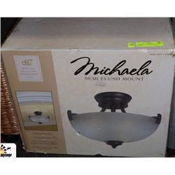 MICHAELA SEMI FLUSH MOUNT LIGHT