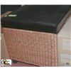 Image 1 : WICKER STORAGE STOOL